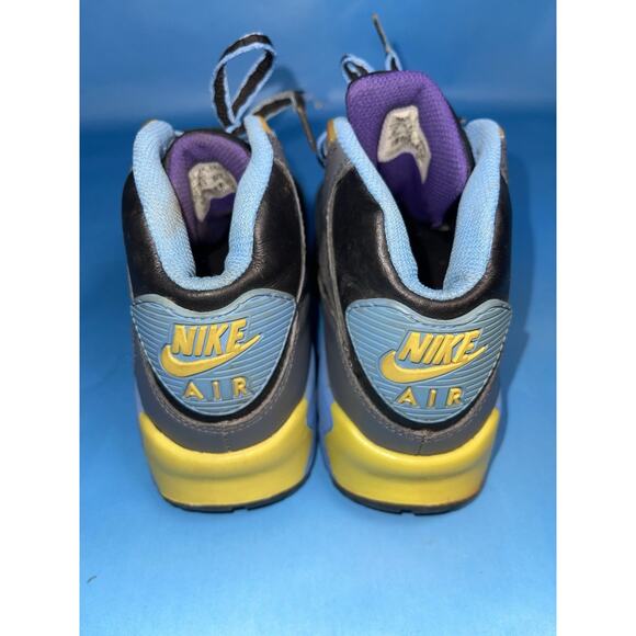 Nike Air Max 90 Boots (GS) Youths Size 6Y RARE 317219-001 Blue/ Gray - Picture 4 of 8